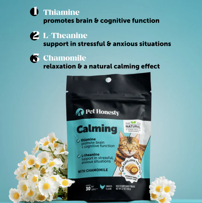 Dual Texture Calming Supplement for Cats (Chicken Flavor) - 10.5oz - Image 3