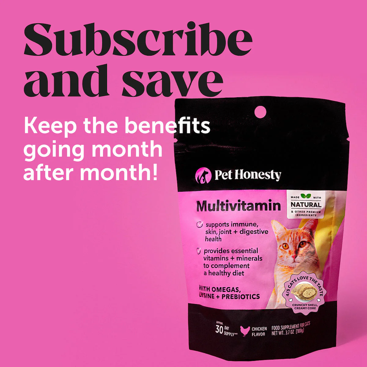Dual Texture Multivitamin for Cats 2-Pack (Chicken Flavor) - Image 12