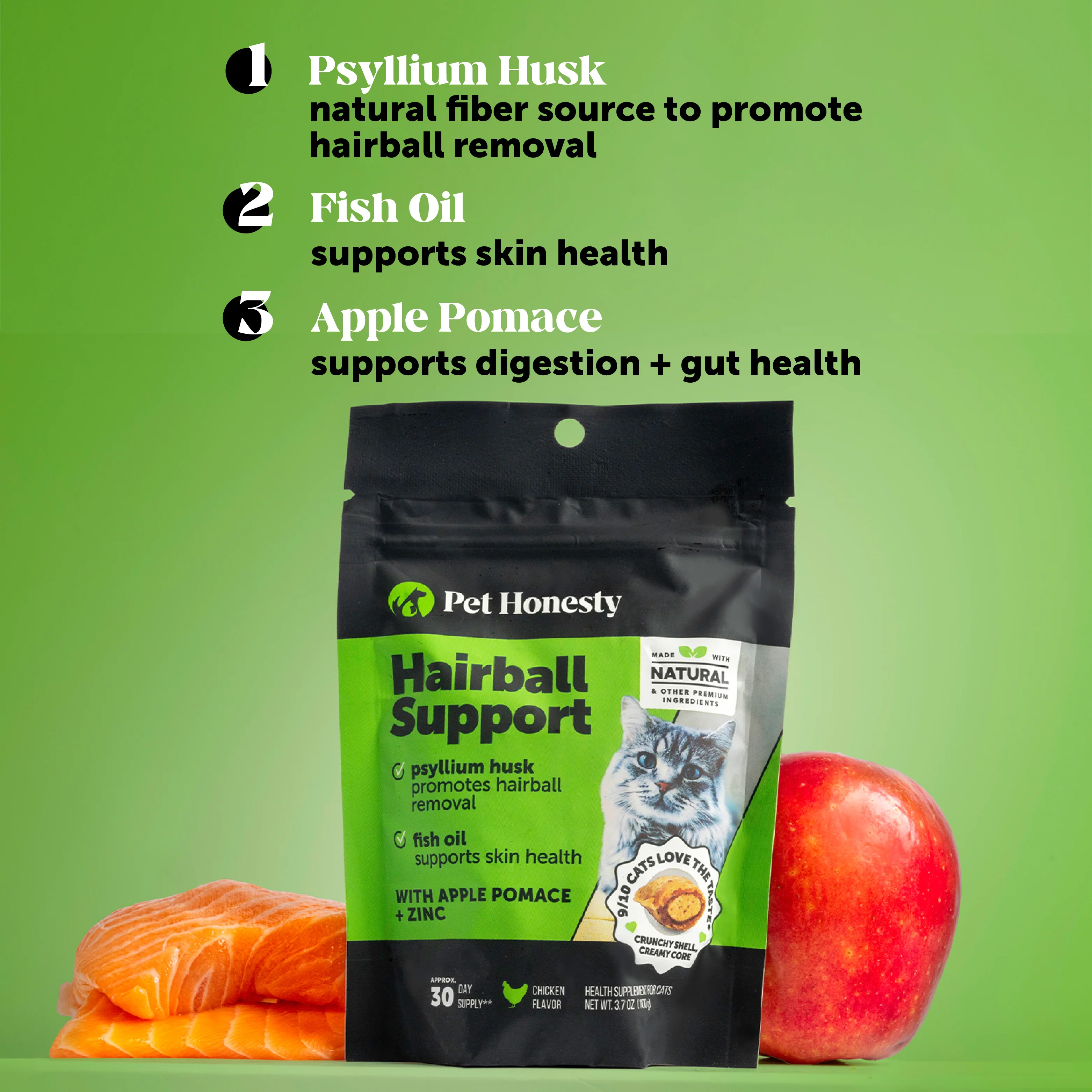 Dual Texture Hairball Support Supplement for Cats 2-Pack (Chicken Flavor) - Image 3