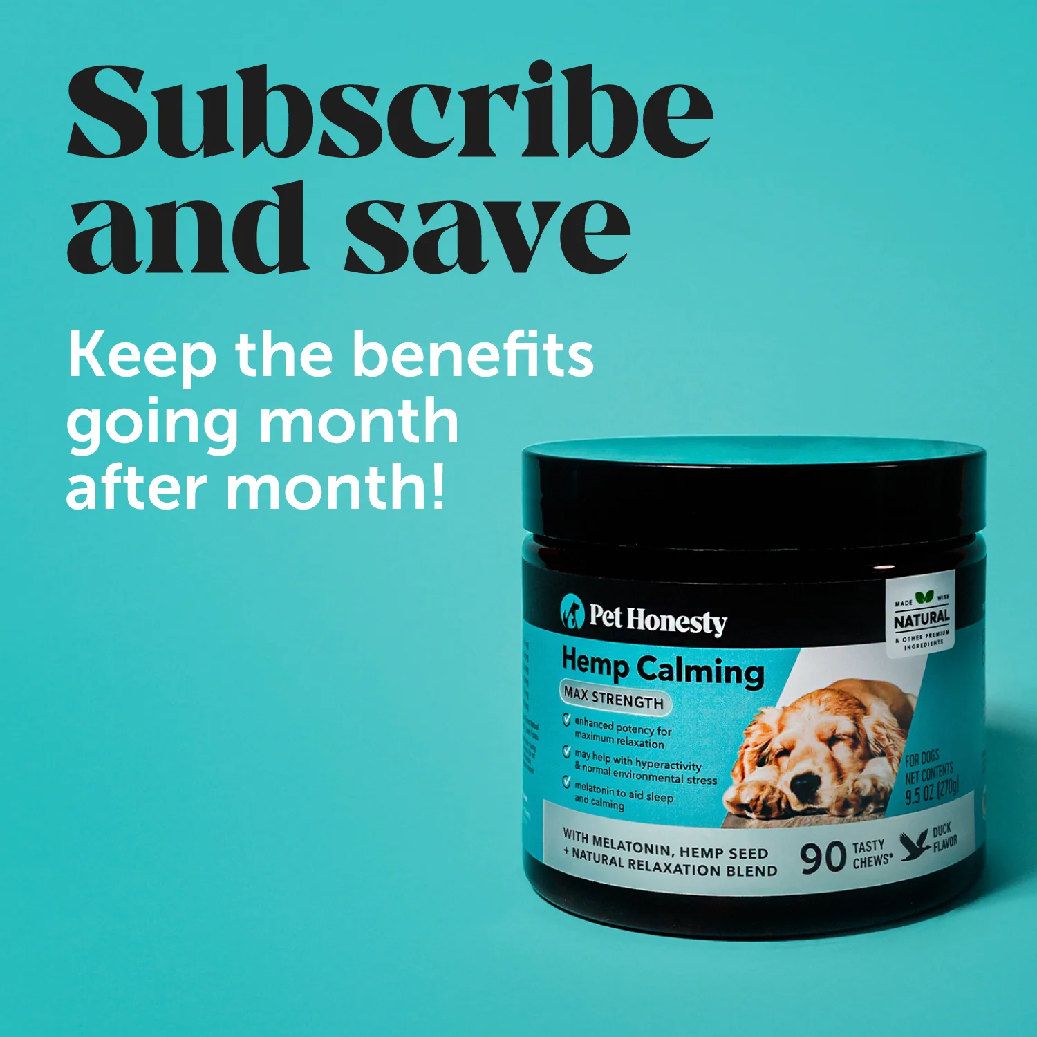 Hemp Calming Max Strength for Dogs (Duck Flavor) - Image 8