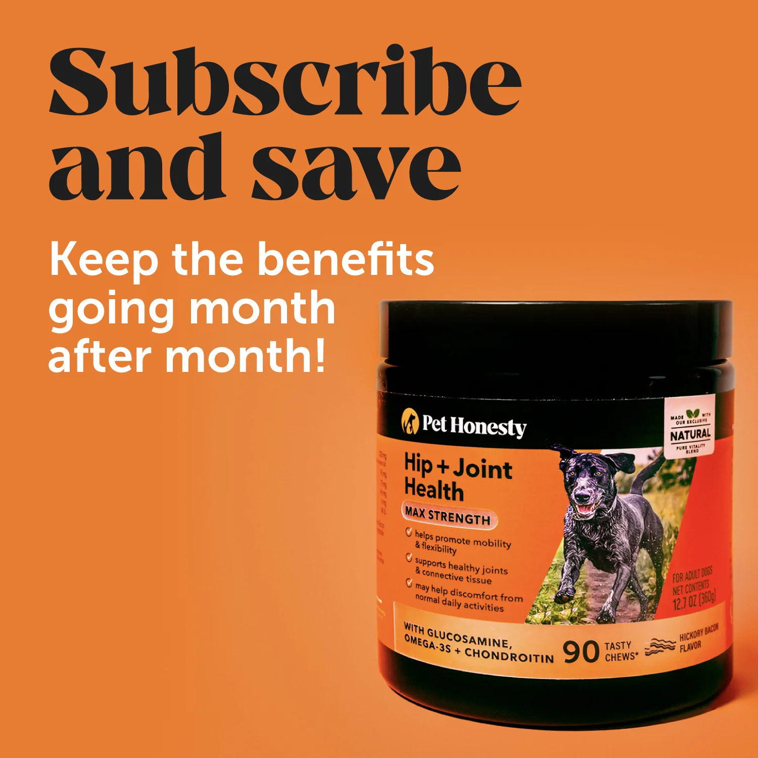 Hip + Joint Health Max Strength (Bacon Flavor) - Image 7