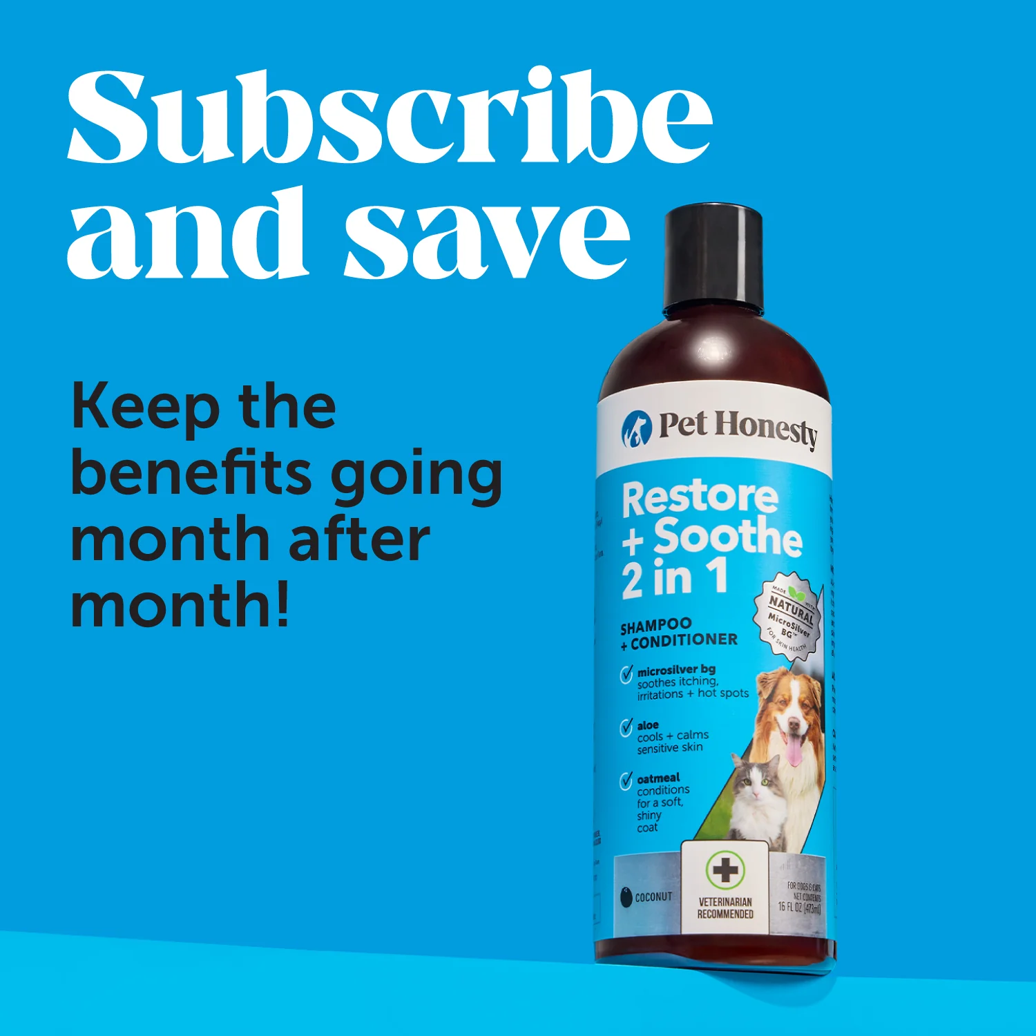 Restore + Soothe 2:1 Shampoo + Conditioner (16 Ounce) - Image 10