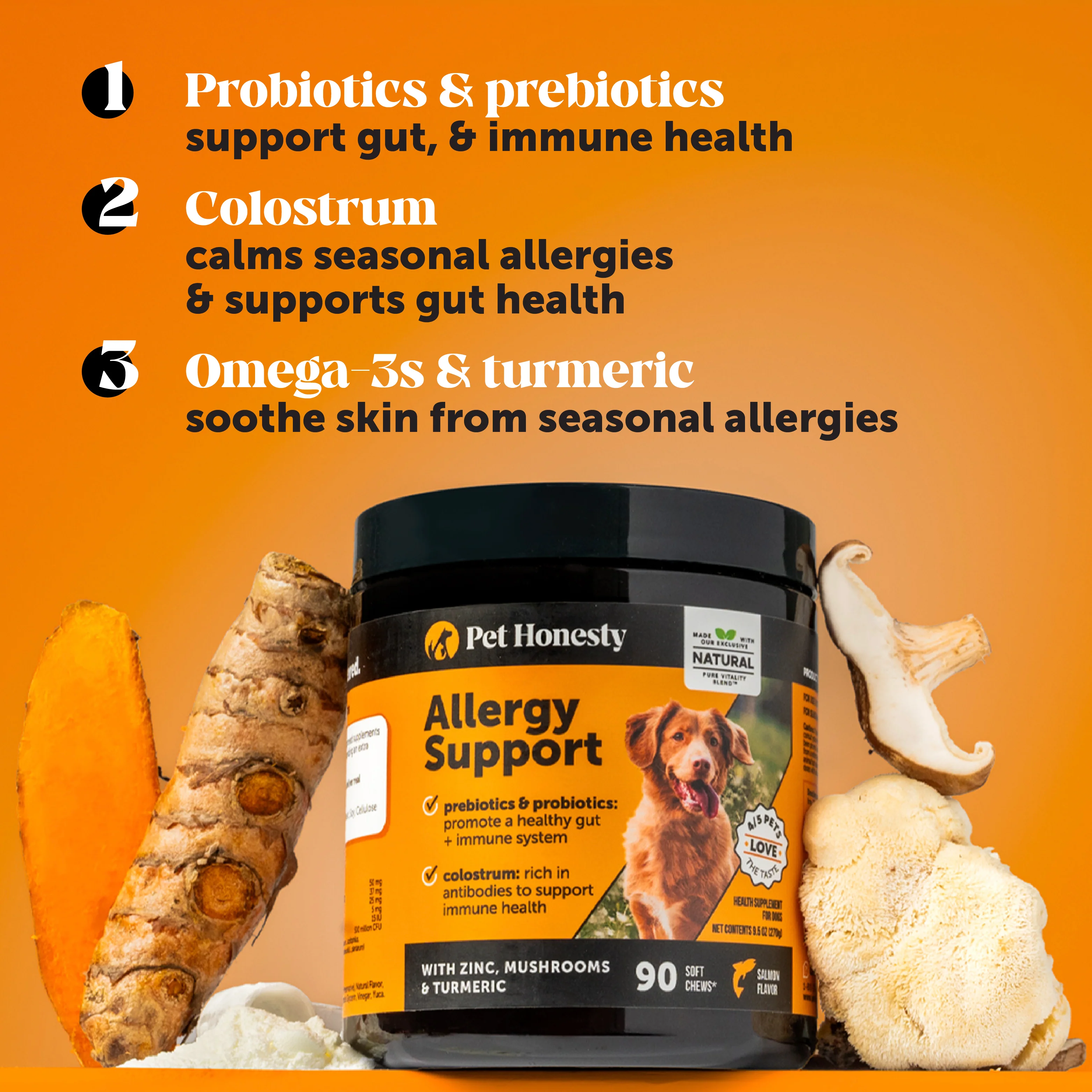 Allergy Support Chews for Dogs (Salmon Flavor) - Image 3